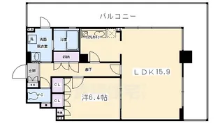 1LDKの間取り画像