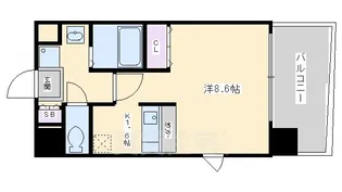 プレサンス京都烏丸NEXT【7階】の間取り