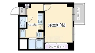 1Kの間取り画像