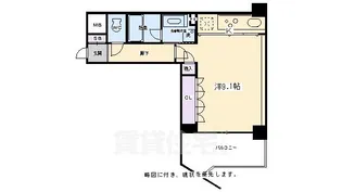 ライオンズ京都四条烏丸レジデンス【4階】の間取り