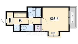ベラジオ四条堀川【8階】の間取り