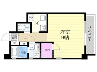 ハーモニアス西大路【10階】の間取り