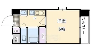 プレサンス京都烏丸NEXT【4階】の間取り