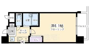 プレサンス京都四条烏丸【10階】の間取り