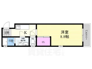 アルカス七条大宮(旧ドーリア七条大宮)【3階】の間取り