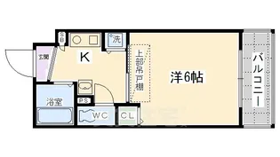 エステムコート京都河原町プレジール【7階】の間取り