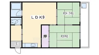 サニーハイツ【2階】の間取り