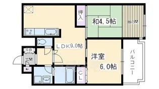 ABLE創久五条大宮【4階】の間取り
