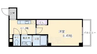グランシティレジデンス京都駅前【4階】の間取り