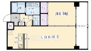 HF四条河原町レジデンス(エイチエフ)【13階】の間取り