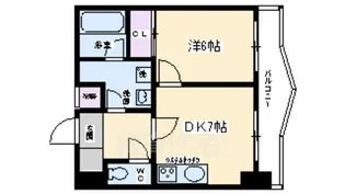 サンシティ四条大宮シャトー朝日【8階】の間取り