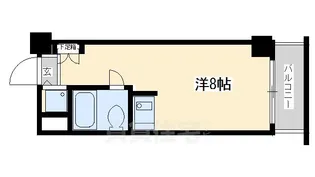 ライオンズマンション御池通【5階】の間取り