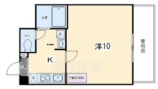 アルトシュロス四条大宮【1階】の間取り