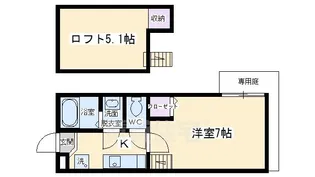 Stable三条大宮(ステイブル)【1階】の間取り