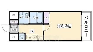 ベラジオ烏丸三条【2階】の間取り