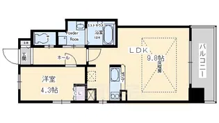 S-FORT二条城前(旧:Grand E’terna二条城前)【3階】の間取り