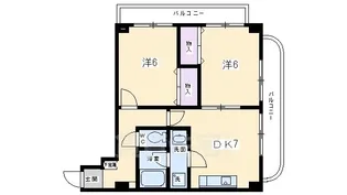 プラザ神泉苑【1階】の間取り
