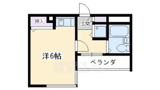 ライオンズマンション京都三条大宮【4階】の間取り