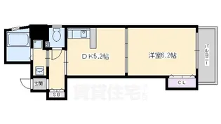 ブローニュ姉小路【6階】の間取り