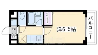 シェドゥーヴル等持寺【1階】の間取り