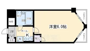 ライオンズマンション京都三条第3【4階】の間取り