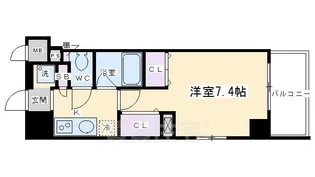 クリスタルグランツ西大路御池【5階】の間取り