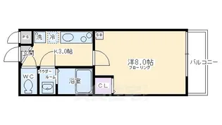 セレーノ御前蛸薬師【4階】の間取り