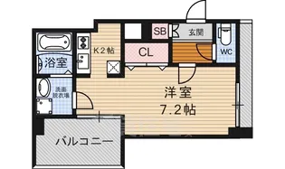 アクアプレイス京都二条城【7階】の間取り