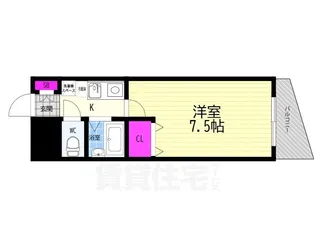 six bijoux 堺町六角【2階】の間取り