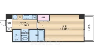 シャントール二条【6階】の間取り