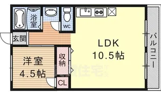 コープみささぎ【501号室】の間取り
