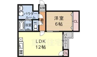 ミニヨンハウス勧修【2階】の間取り