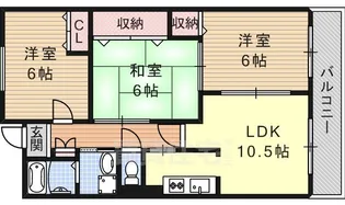 フルール日野【2階】の間取り