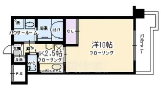 ヴァンボヌール【7階】の間取り