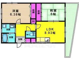 メゾンクララ【1階】の間取り