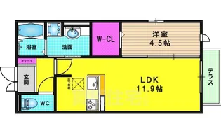 プレジールA棟【1階】の間取り