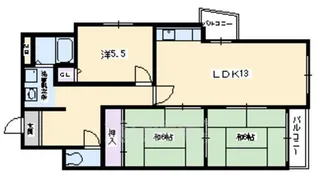 アビジット【4階】の間取り