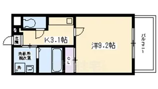 ビレイユ真英七条本町【3階】の間取り