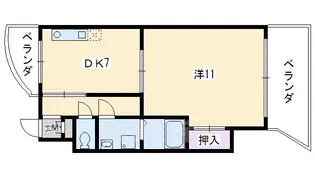 ピュアコート五条【15階】の間取り