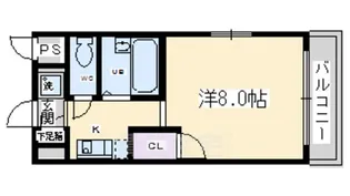 ラフィーネ四条堀川【10階】の間取り