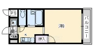 ラフィーネ四条堀川【7階】の間取り