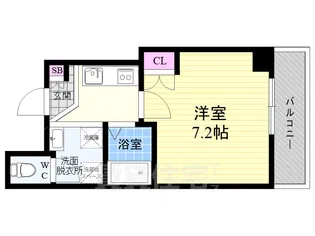 マインズ・コム四条大宮【8階】の間取り