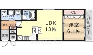 リーガル京都河原町四条南【2階】の間取り