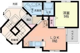 稲荷新風庵【2階】の間取り