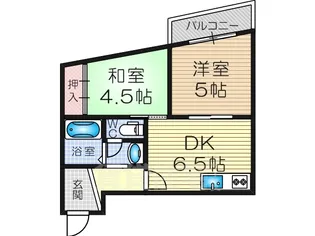 サウンズハイツU【2階】の間取り