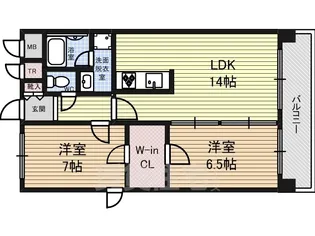 ファミール熱田【10階】の間取り
