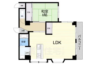 BECアーバン西宮北口【1階】の間取り