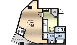 パックス荒畑2【4階】の間取り