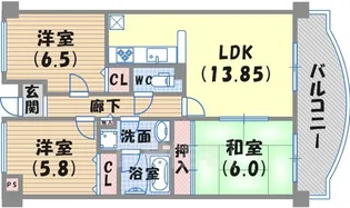 プリマヴェーラ【603号室】の間取り