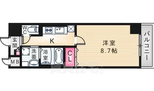 ラヴィーユ1930【6階】の間取り